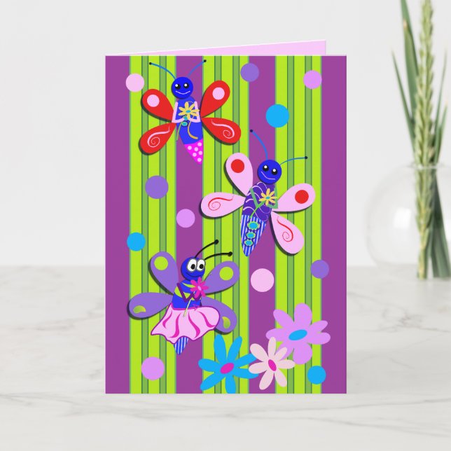 Carte d'anniversaire de caricature (Devant)