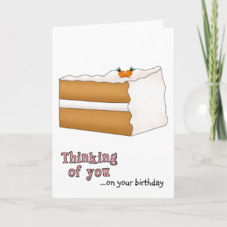 Carte d'anniversaire de Carrot Cake