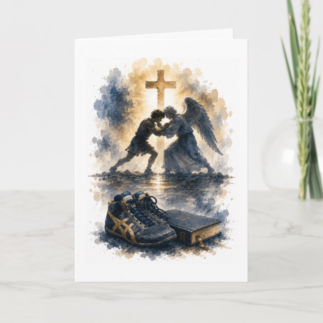 Carte d'anniversaire de catch catholique faite pou (Devant)