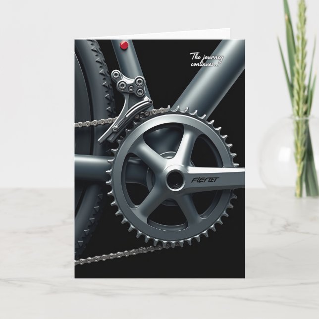 Carte d'anniversaire de cavaliers Machine (Devant)