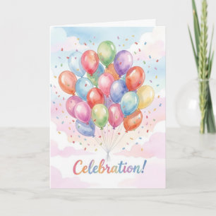 Carte d'anniversaire de célébration