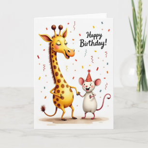 Carte d'anniversaire de célébration joyeuse