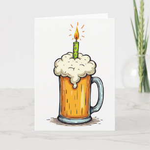 Carte d'anniversaire de célébration pétillante