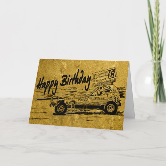 Carte d'anniversaire de champion de Tyldesley de (Devant)