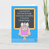 Carte d'anniversaire de CHANGEMENT CLIMATIQUE