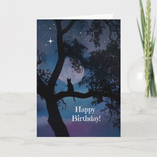 Carte d'Anniversaire de Chat Très Mignonne, les so