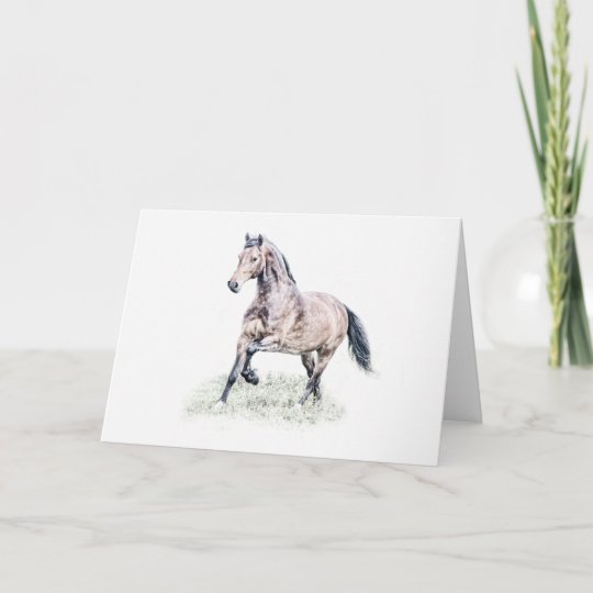 Carte D Anniversaire De Cheval De Gallois D Zazzle Fr