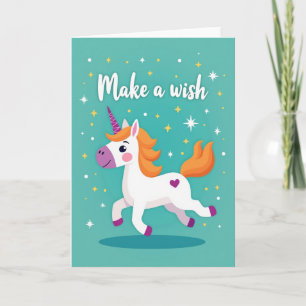 Carte d'anniversaire de cheval fantaisiste