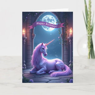 Carte d'anniversaire de cheval mythique