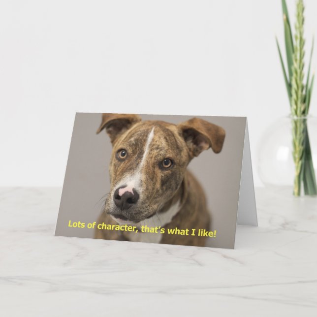 Carte d'anniversaire de chien (Devant)