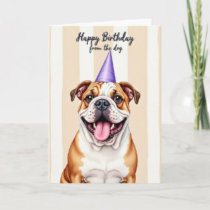 Carte d'anniversaire de chien hilare