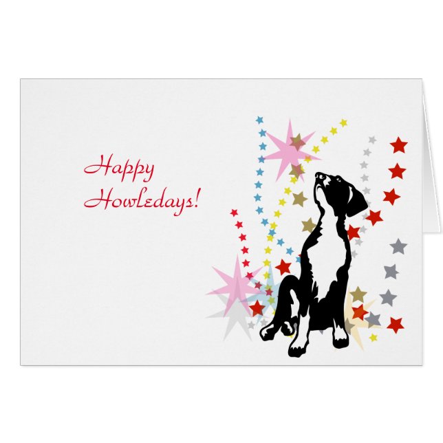 carte d'anniversaire de chiot Dogue (Devant horizontal)