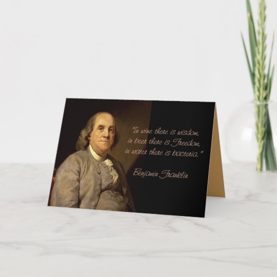 Carte D Anniversaire De Citations De Benjamin Zazzle Fr