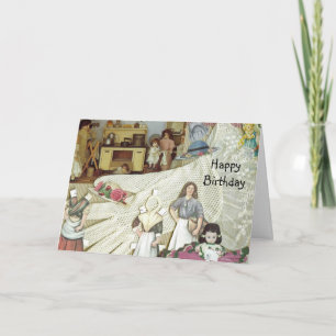 Carte d'anniversaire de collecteurs de poupée