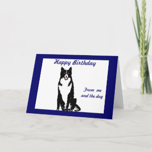 Carte d'anniversaire de Collie Dog