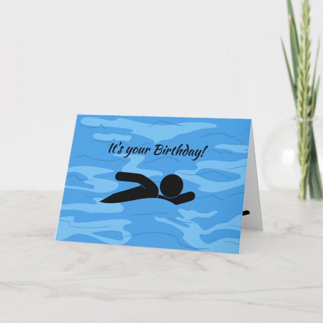 Carte d'anniversaire de conception de sports de na (Devant)