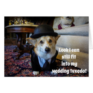 Carte d'anniversaire de corgi