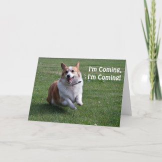 Carte d'anniversaire de Corgi