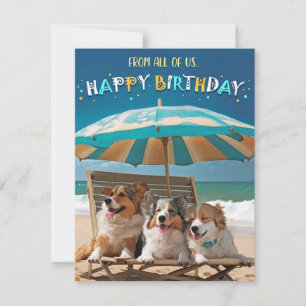 Carte d'anniversaire de Corgi de All Us