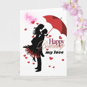 carte d'anniversaire de couple