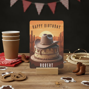 Carte d'anniversaire de Cowboy