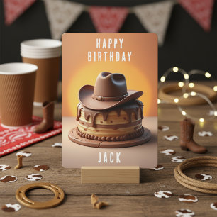 Carte d'anniversaire de Cowboy
