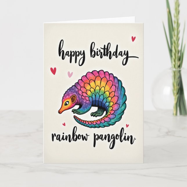 Carte d'anniversaire de créature délicieuse (Devant)