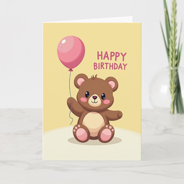 Carte d'anniversaire de créature dodue (Devant)