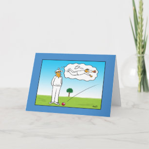 Carte d'anniversaire de cricket amusant