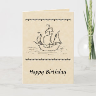 Cartes Bateau D Anniversaire Zazzle Fr