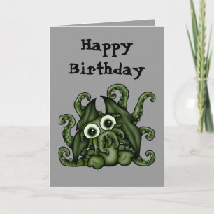 Carte d'anniversaire de Cthulhu