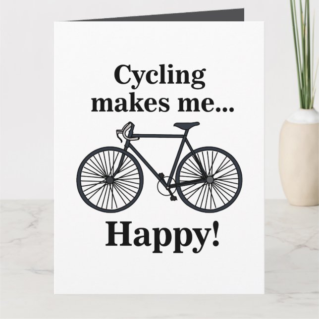 Carte d'anniversaire de cycliste Cyclisme Cycliste (Devant)