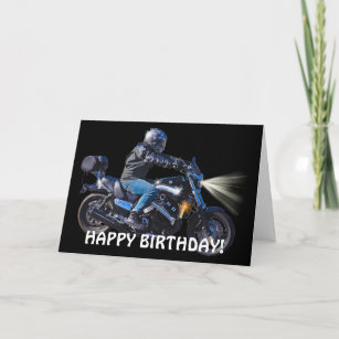 Cartes Motard D Anniversaire Zazzle Fr