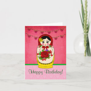 Cartes Russe D Anniversaire Zazzle Fr