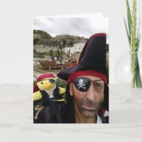Carte d'anniversaire de Danny Duck le Pirate