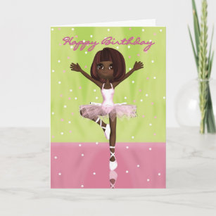 Cartes De Vœux Danseuse Ballerine Zazzle Fr