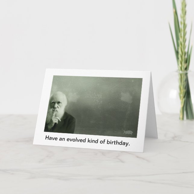 Carte d'anniversaire de Darwin (Devant)