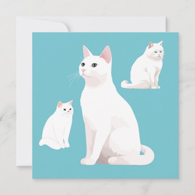 Carte d'anniversaire de Demure Cats (Devant)