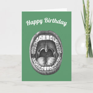 Carte d'anniversaire de dentiste
