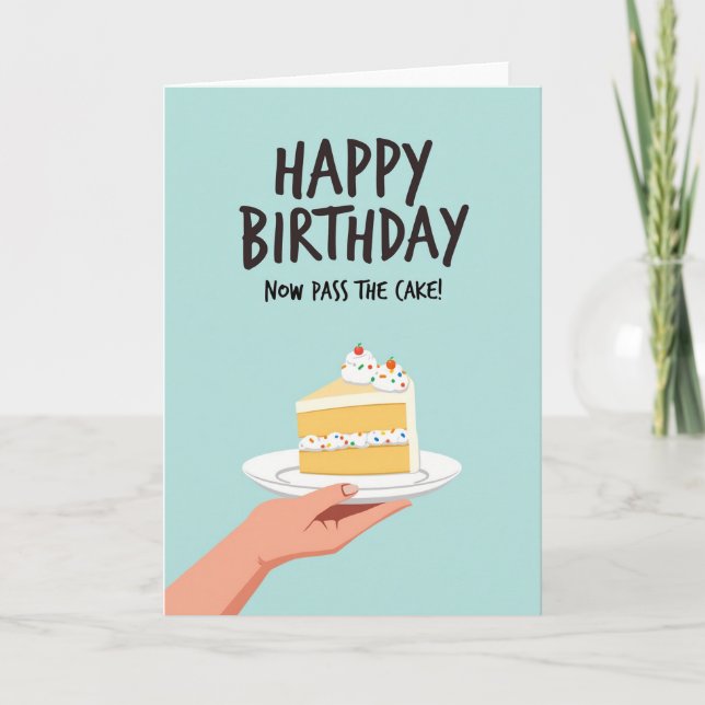 Carte d'anniversaire de dessert festif (Devant)