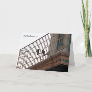 carte d'anniversaire de deux corneilles