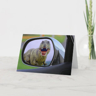 CARTE D'ANNIVERSAIRE DE DINOSAUR FUNNY