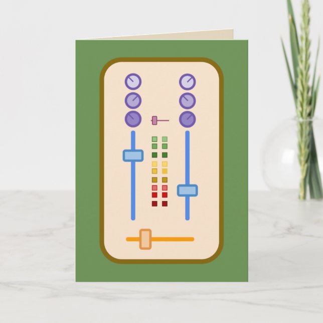 Carte d'anniversaire de DJ (Devant)