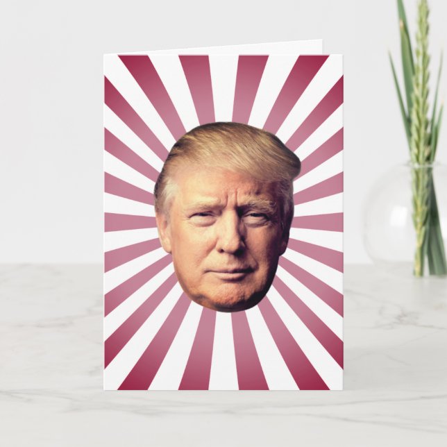 CARTE D'ANNIVERSAIRE DE DONALD TRUMP (Devant)