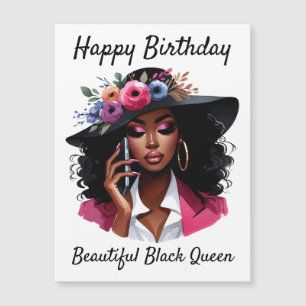 Carte d'anniversaire de femme noire