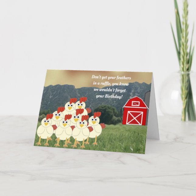 Carte d'anniversaire de ferme (Devant)