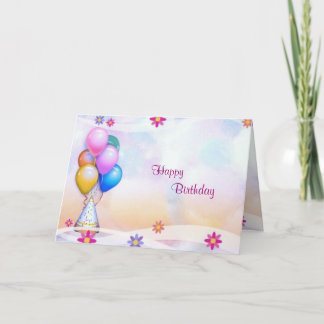 Carte d'anniversaire de fête