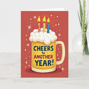 Carte d'anniversaire de fête étincelante