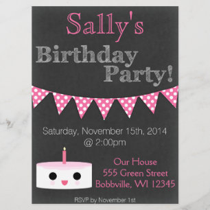 Carte d'anniversaire de fille