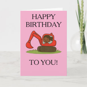 Carte d'anniversaire de fille avec dessin de creve